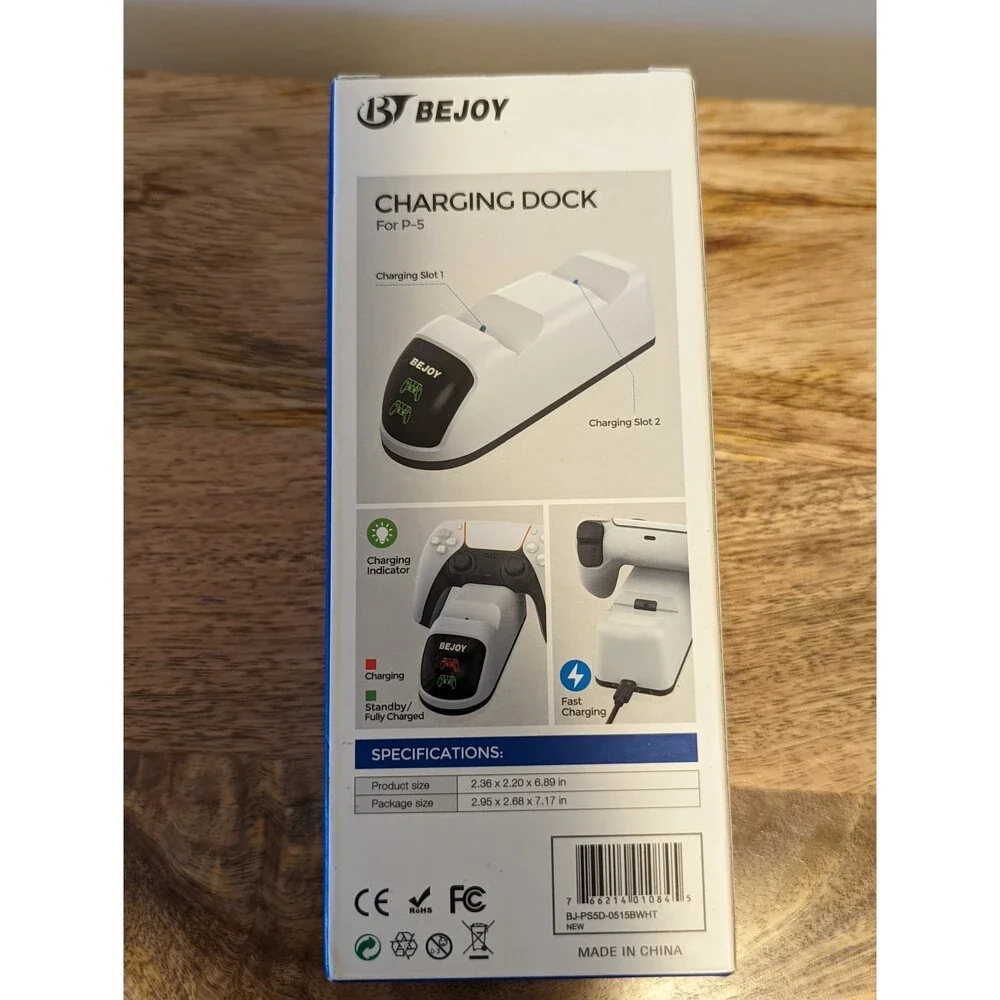 New - PS5 Game Controller Dual Charging Dock Bejoy Charges 2 at a time